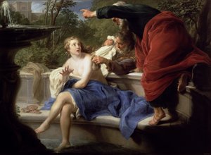 スザンナと長老、1751 作： Pompeo Girolamo Batoni